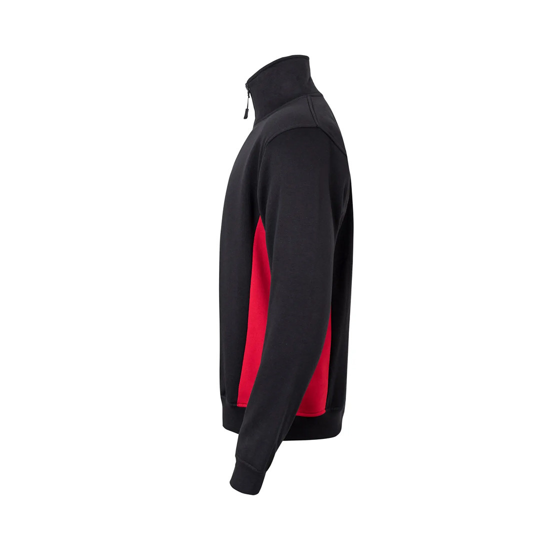 Sweatshirt bicolore avec zip 3/4 - Les vêtements de protection Sweatshirt bicolore avec zip 3/4 - Les vêtements de protection