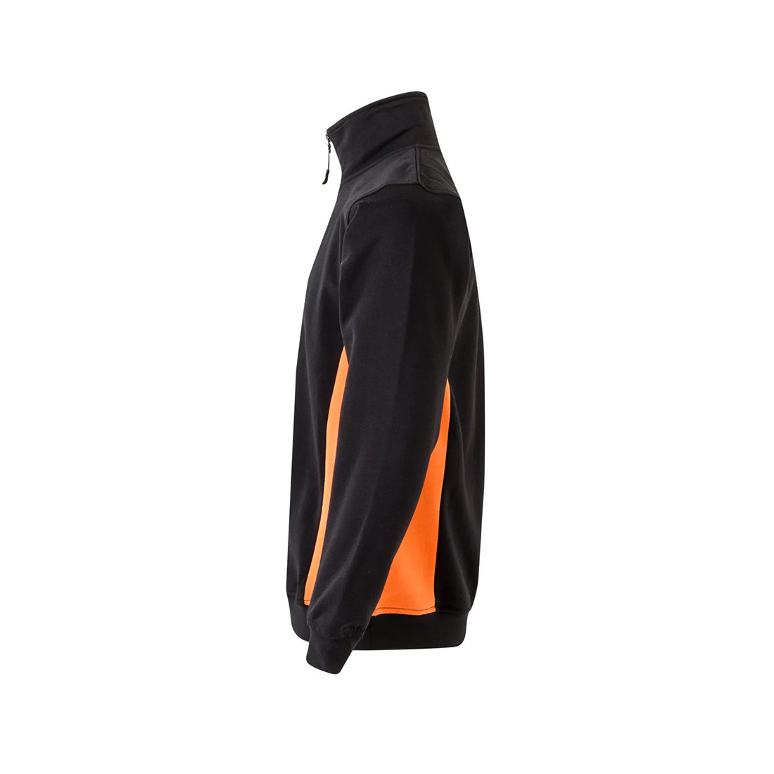 Sweatshirt bicolore avec zip 3/4 - Les vêtements de protection Sweatshirt bicolore avec zip 3/4 - Les vêtements de protection