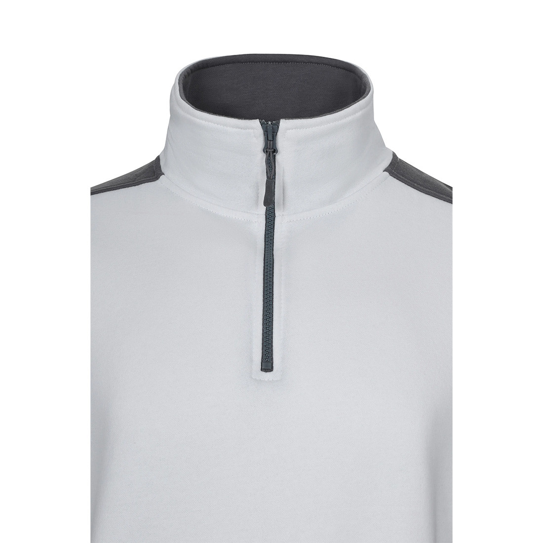 Felpa bicolore con zip 3/4 - Abbigliamento di protezione Felpa bicolore con zip 3/4 - Abbigliamento di protezione