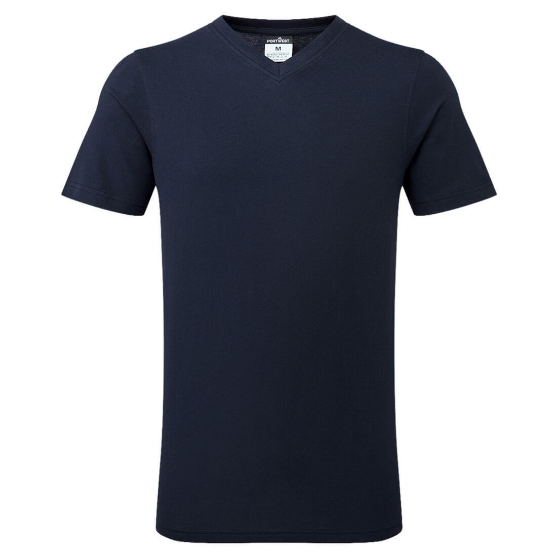 Camiseta de algodón con cuello en V - Ropa de protección