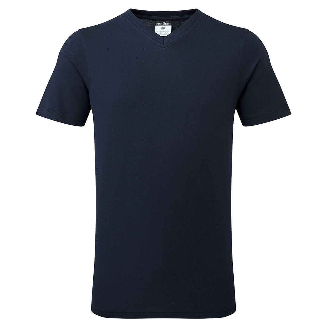 T-Shirt mit V-Ausschnitt aus Baumwolle - Arbeitskleidung