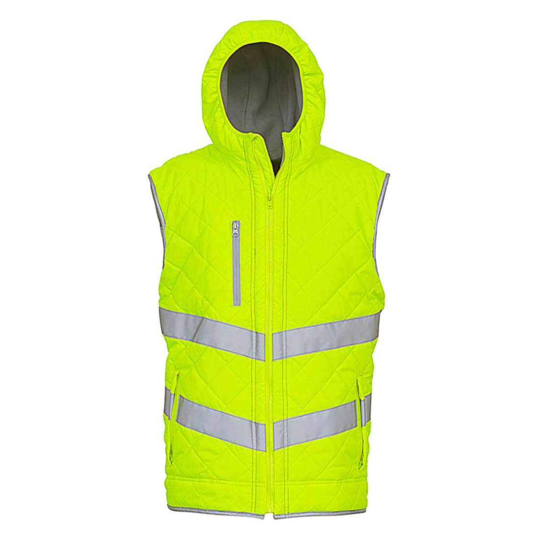 Chaleco acolchado reflectante con capucha Fluo Kensington - Ropa de protección