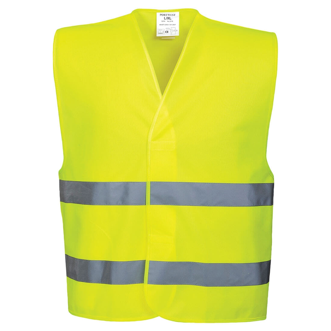 Zwei Reflex-Streifen Warnschutz-Weste - Arbeitskleidung