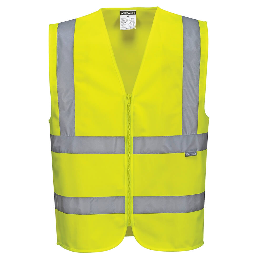 Hi-Vis Zipped Band & Brace Vest - Safetywear Hi-Vis Zipped Band & Brace Vest - Safetywear