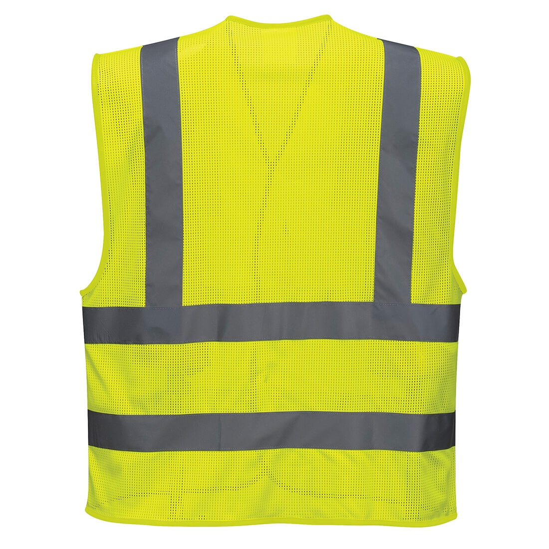 Warnschutzweste mit schwarzem Kontrast - Arbeitskleidung