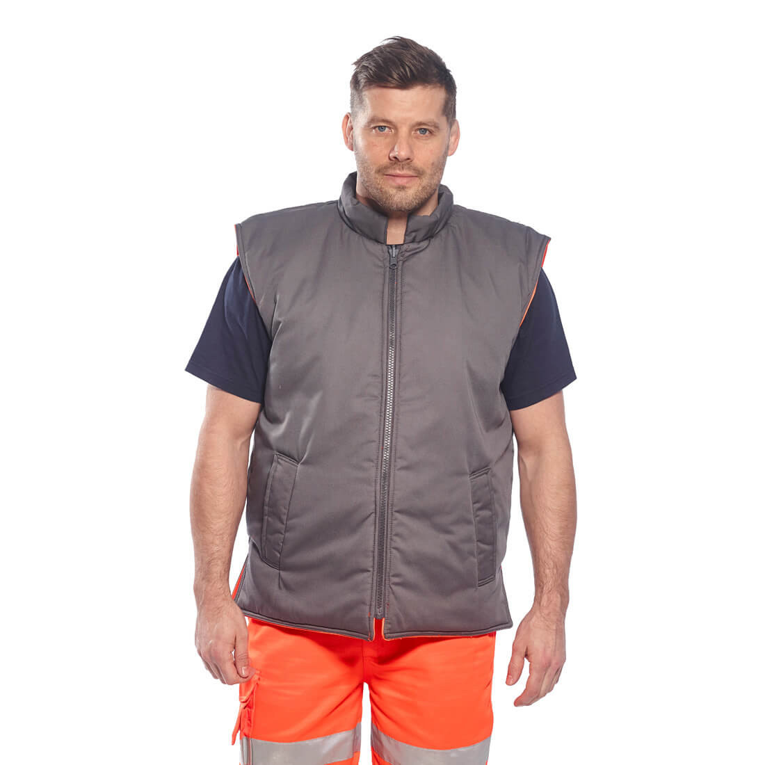 Bodywarmer reversibile GO/RT ad alta visibilità - Abbigliamento di protezione