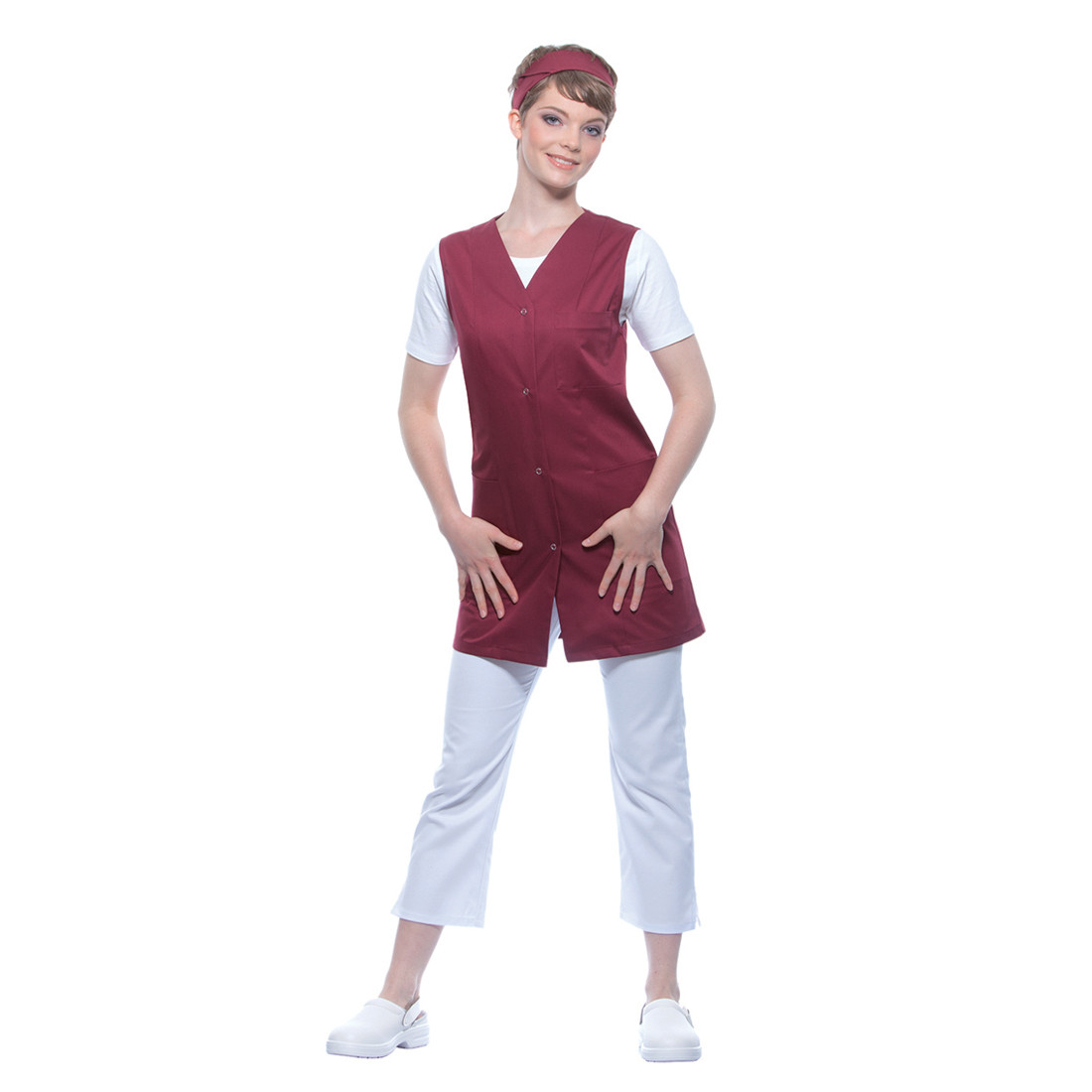 Halat de lucru Sara, fara maneci - Imbracaminte de protectie Halat de lucru Sara, fara maneci - Imbracaminte de protectie