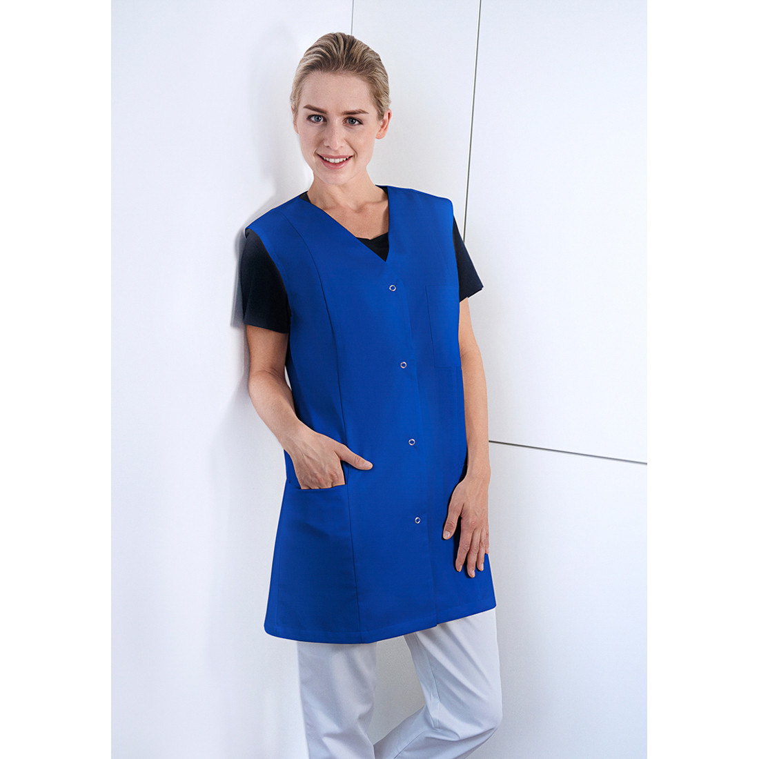 Halat de lucru Sara, fara maneci - Imbracaminte de protectie Halat de lucru Sara, fara maneci - Imbracaminte de protectie