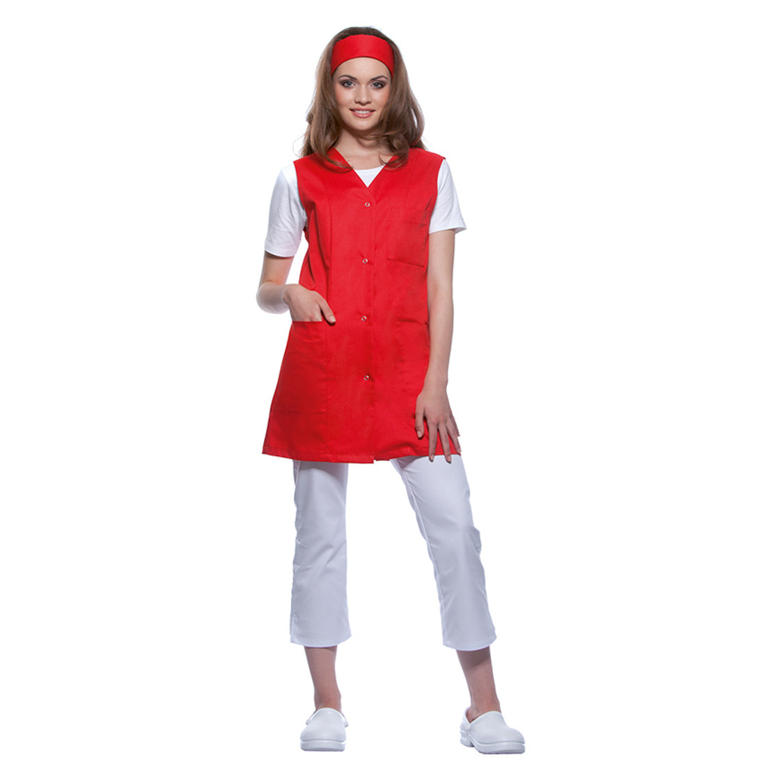Halat de lucru Sara, fara maneci - Imbracaminte de protectie Halat de lucru Sara, fara maneci - Imbracaminte de protectie
