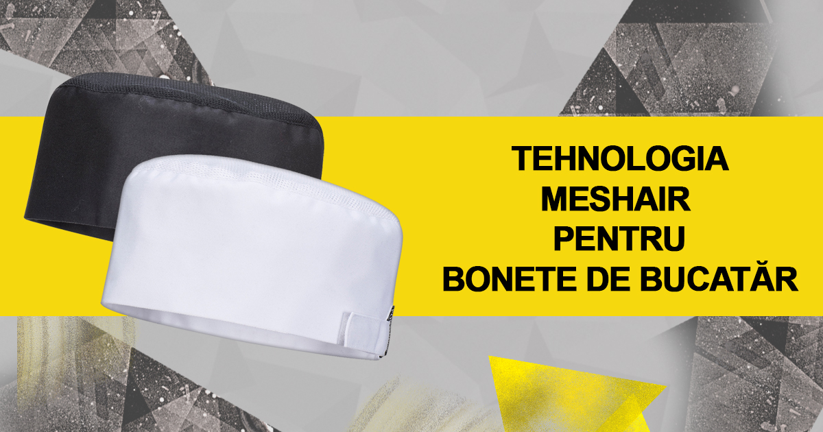 Tehnologia Mesh-Air pentru bonete de bucătar